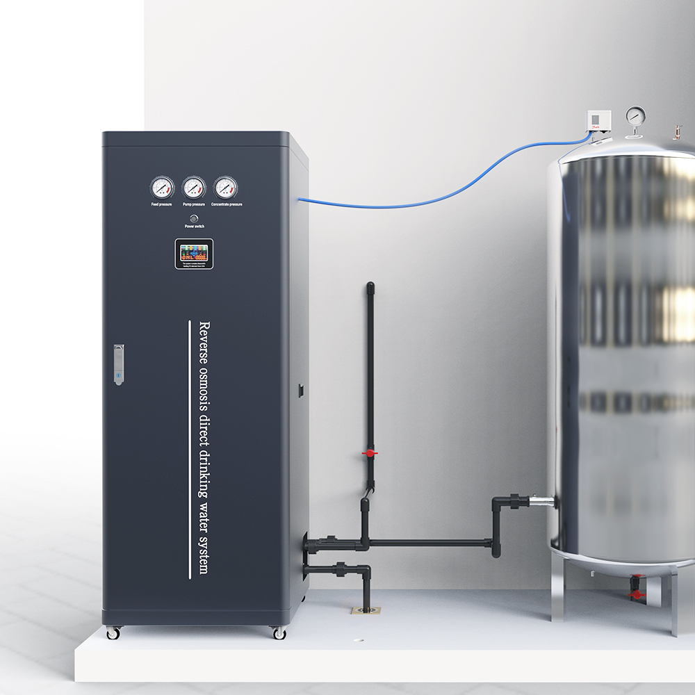 Continuous water supply from RO cabinet system