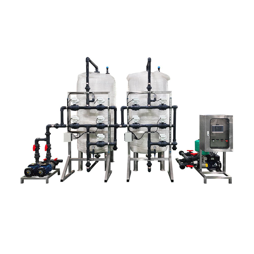 7.5TPH Pretreatment System with Activated Sand and Carbon Filters