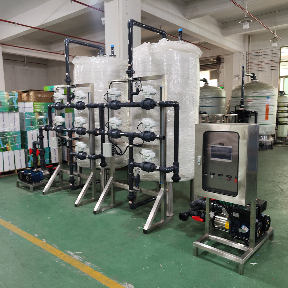 7.5TPH Pretreatment System with Activated Sand and Carbon Filters