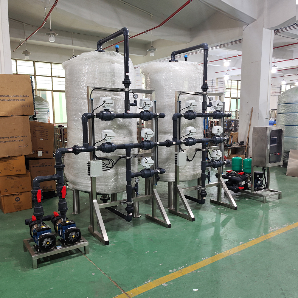 7.5TPH Pretreatment System with Activated Sand and Carbon Filters